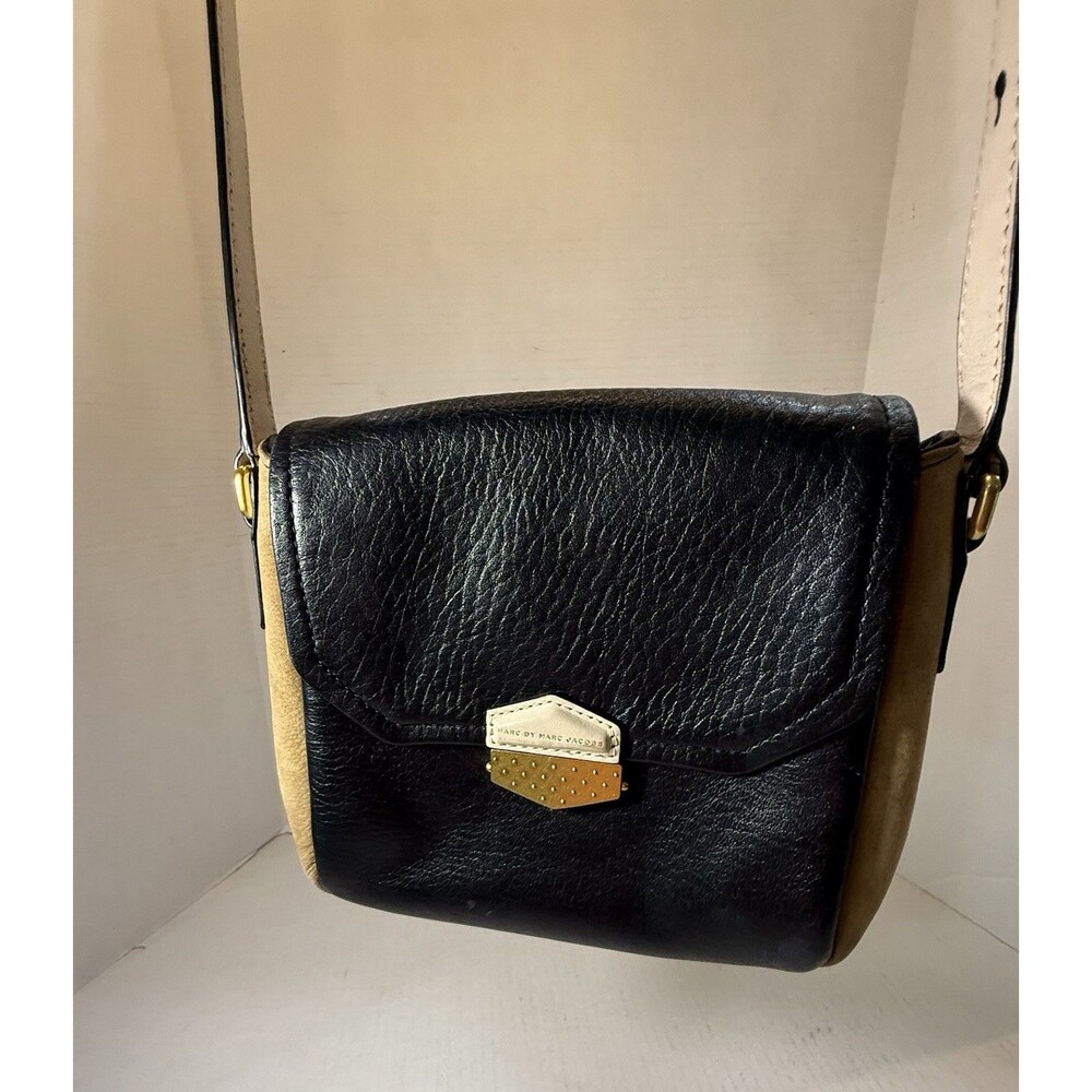 Marc By Marc Jacobs Multicolor Leather And Nubuck Crossbody Bag Trump Color $285 - Picture 4 of 16
